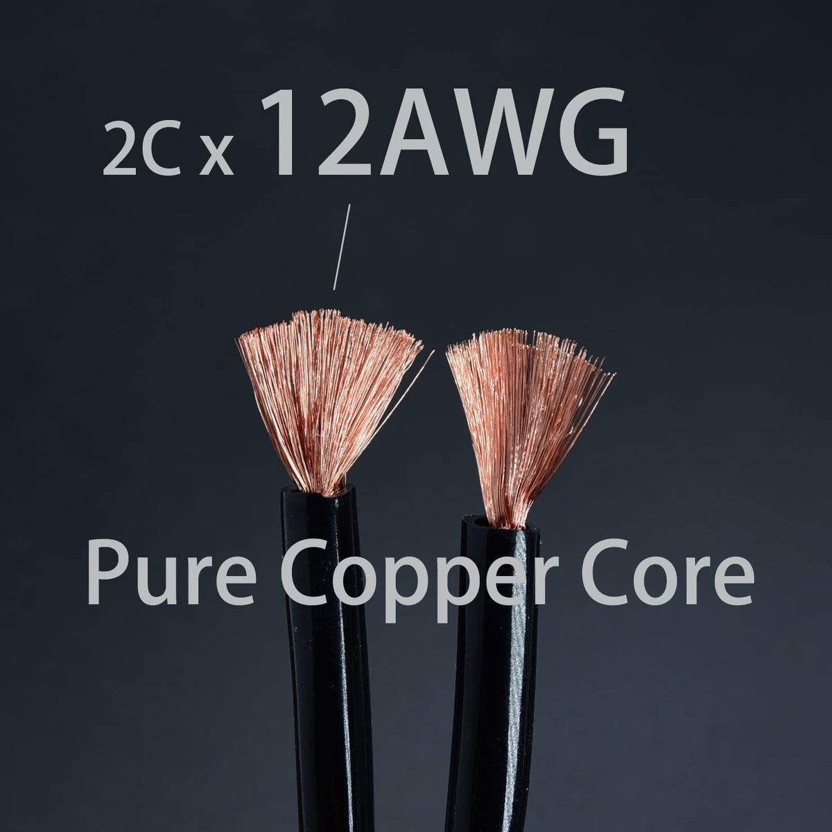 10ft 12awg Braided Speaker Cable V50738