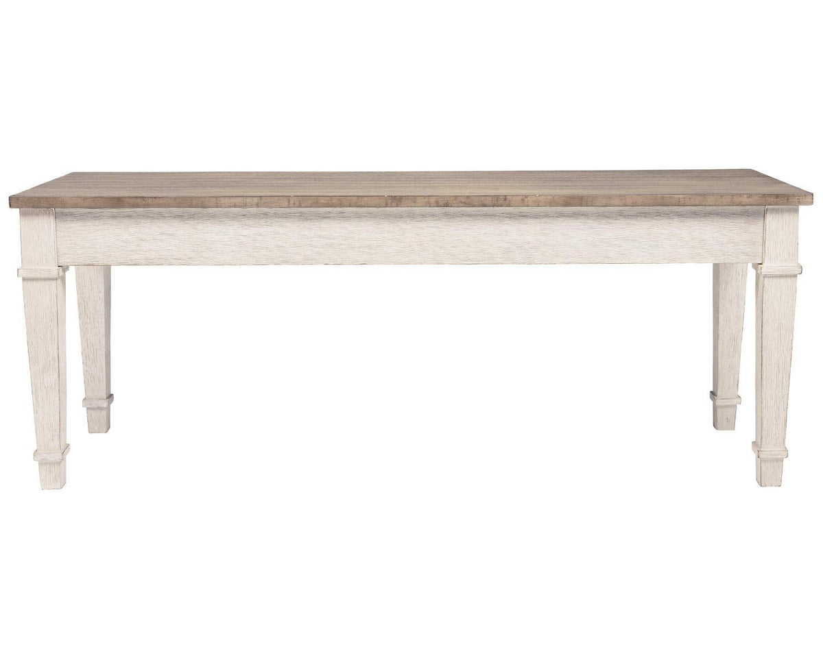 White Light Brown Wood Storage Bench X907602