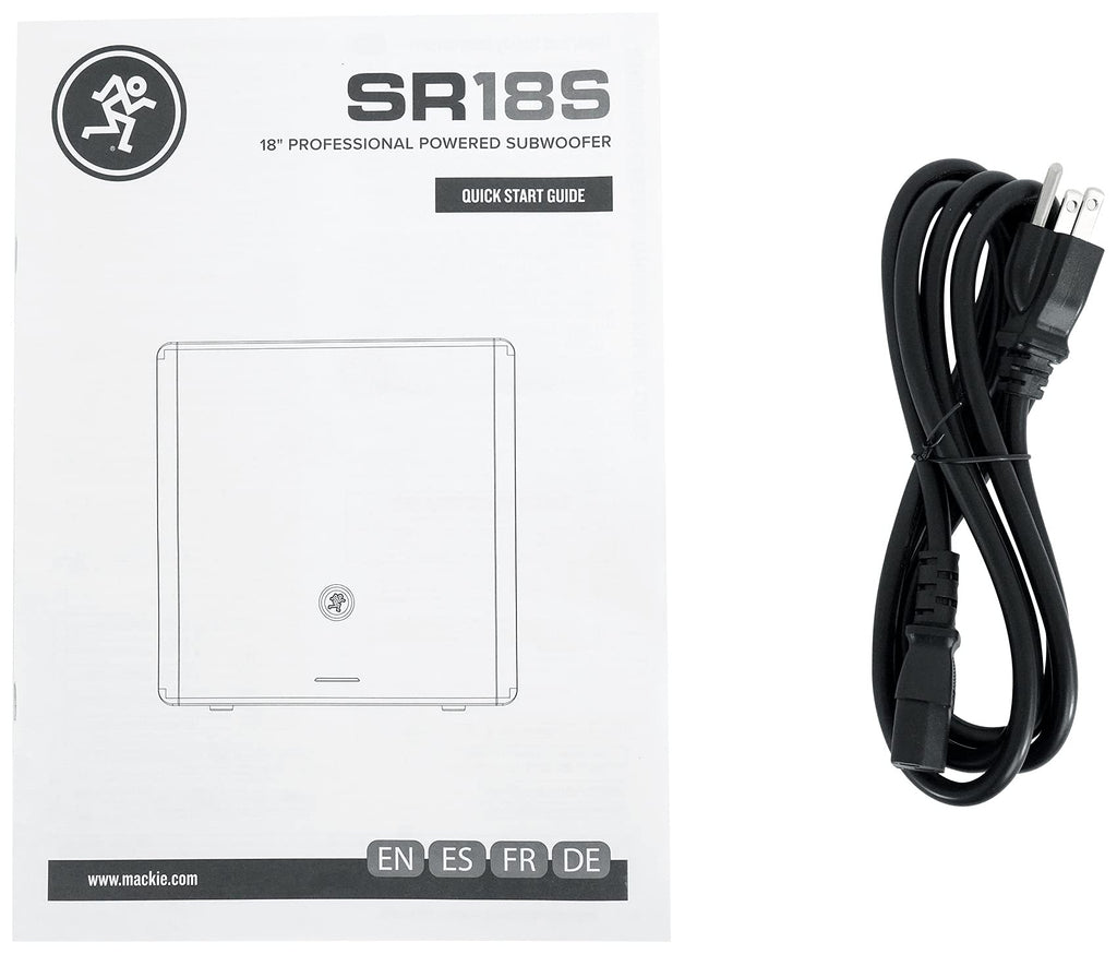18 1600W Powered Subwoofer with Mic Cable and Headphones Z22043