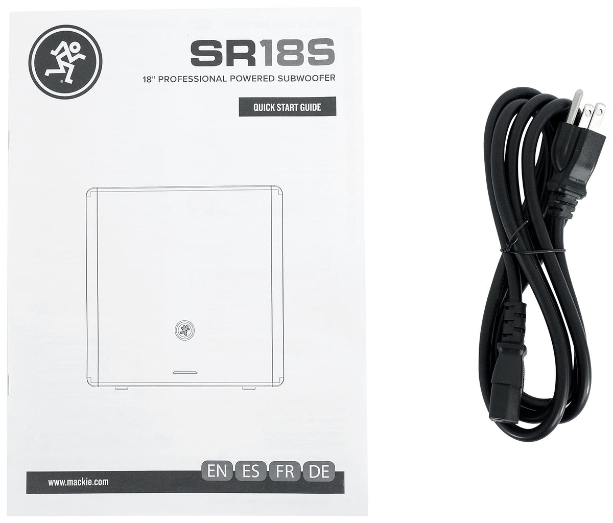 18 1600W Powered Subwoofer with Mic Cable and Headphones Z22043