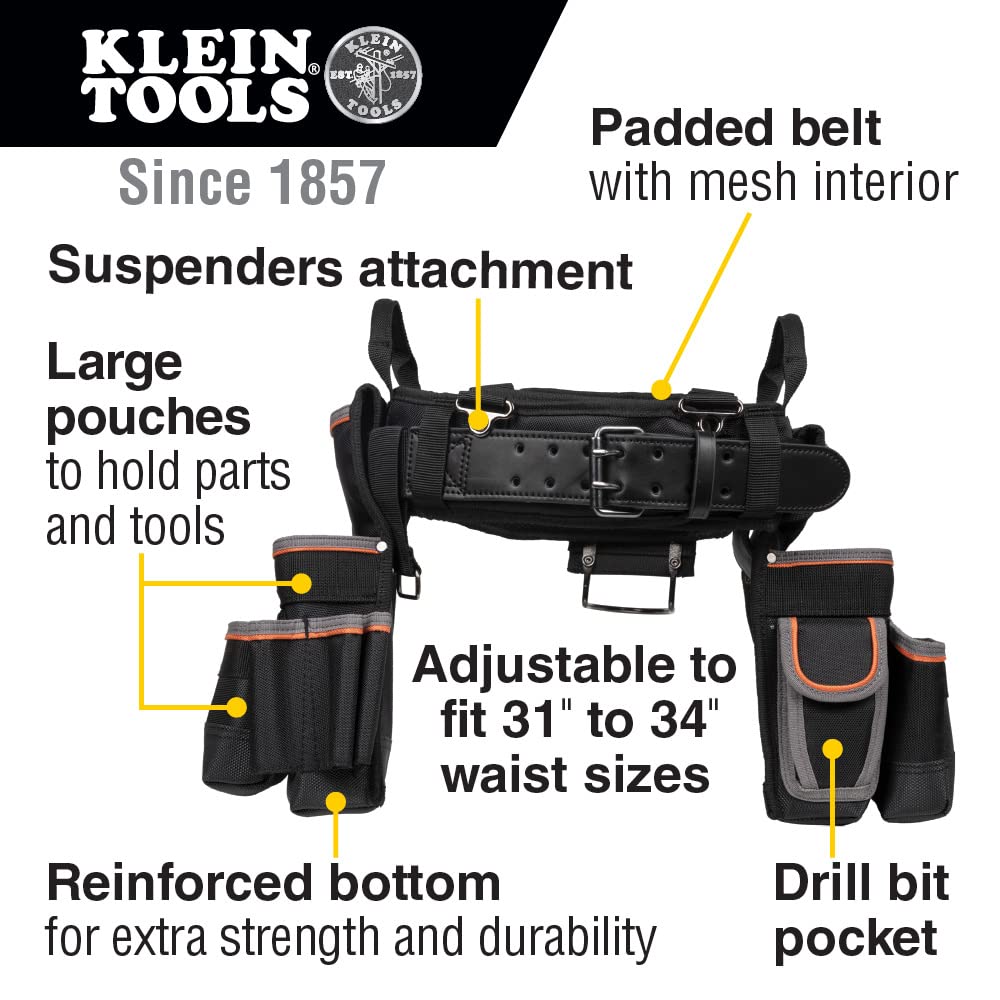 Padded Tool Belt and Tool Pouch Combo Medium I574905