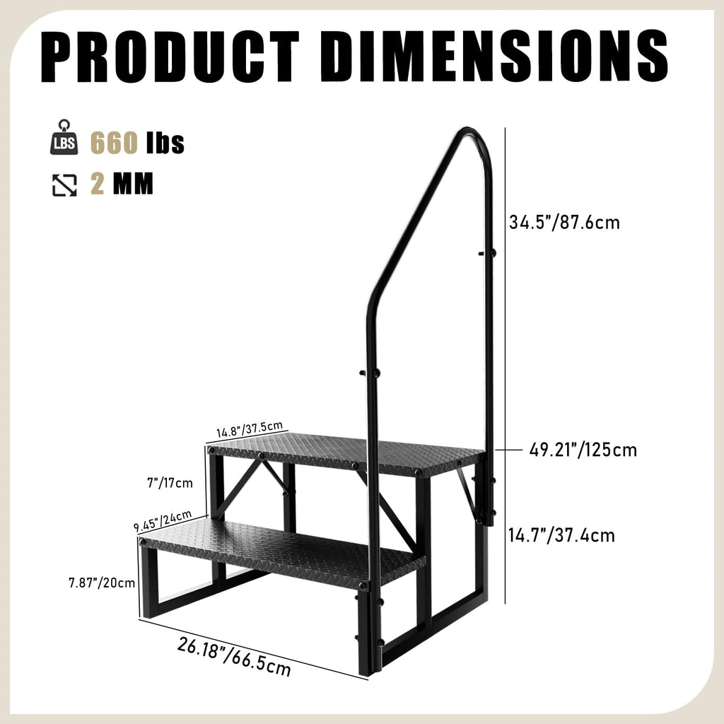 2 Step Ladder with Handrail C78729