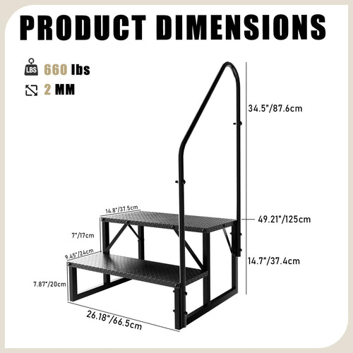 2 Step Ladder with Handrail C78729