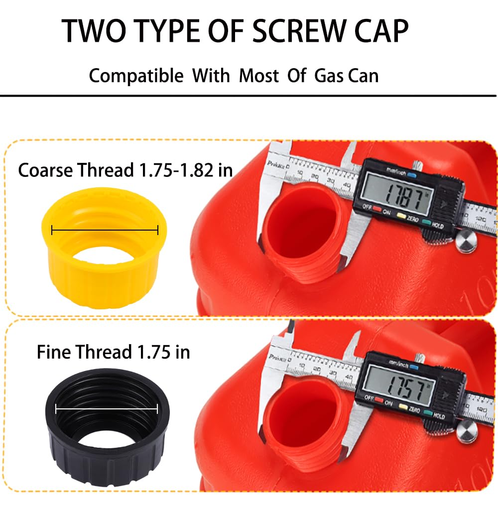 Gas Can Spouts with Vent Cap for 1 2 5 Gallon P3337