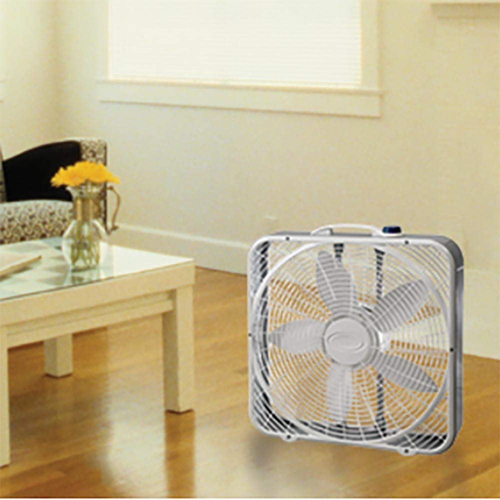 20-Inch 3-Speed White Box Fan T88940