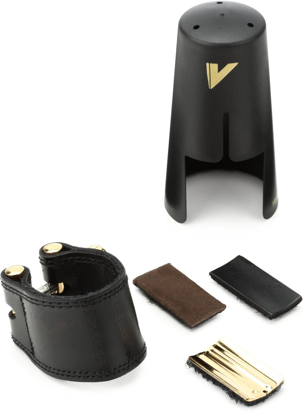 Leather Ligature and Plastic Cap for Alto Sax U42122