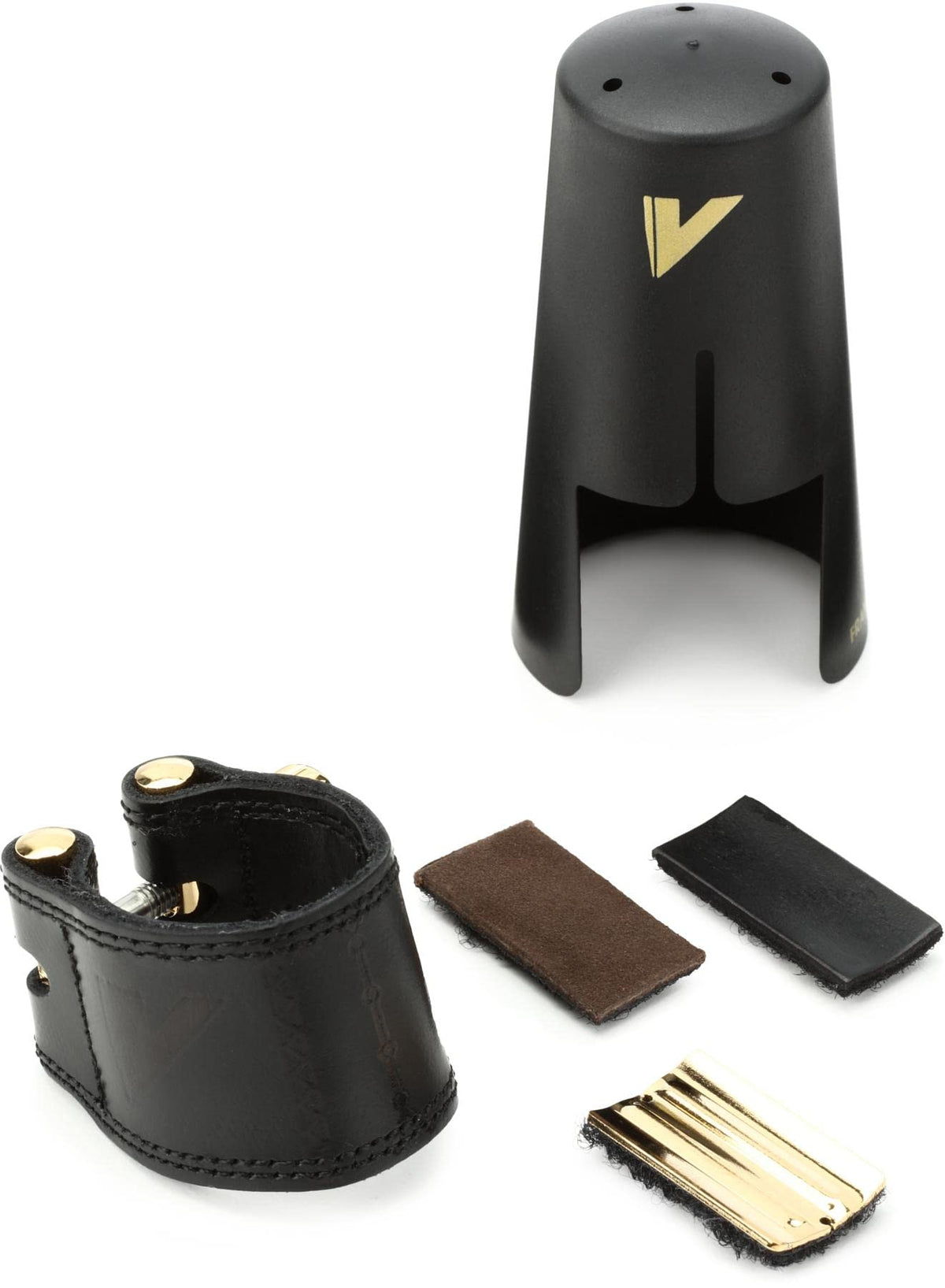 Leather Ligature and Plastic Cap for Alto Sax U42122