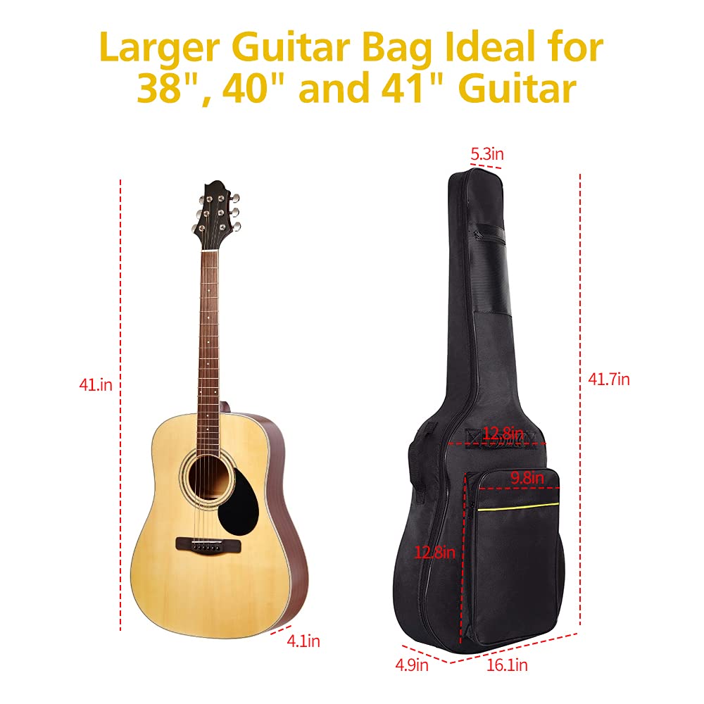 1/2/3 Pack 38-41 Inch Electric & Acoustic Guitar Bags V460740