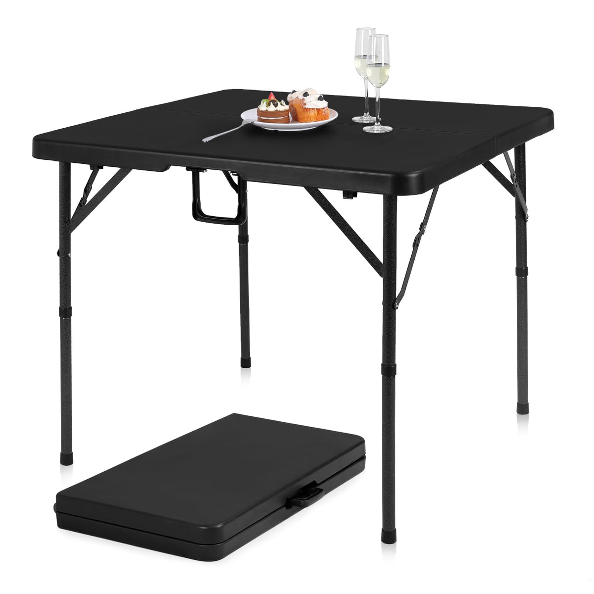 34" Black Folding Card Table A41523