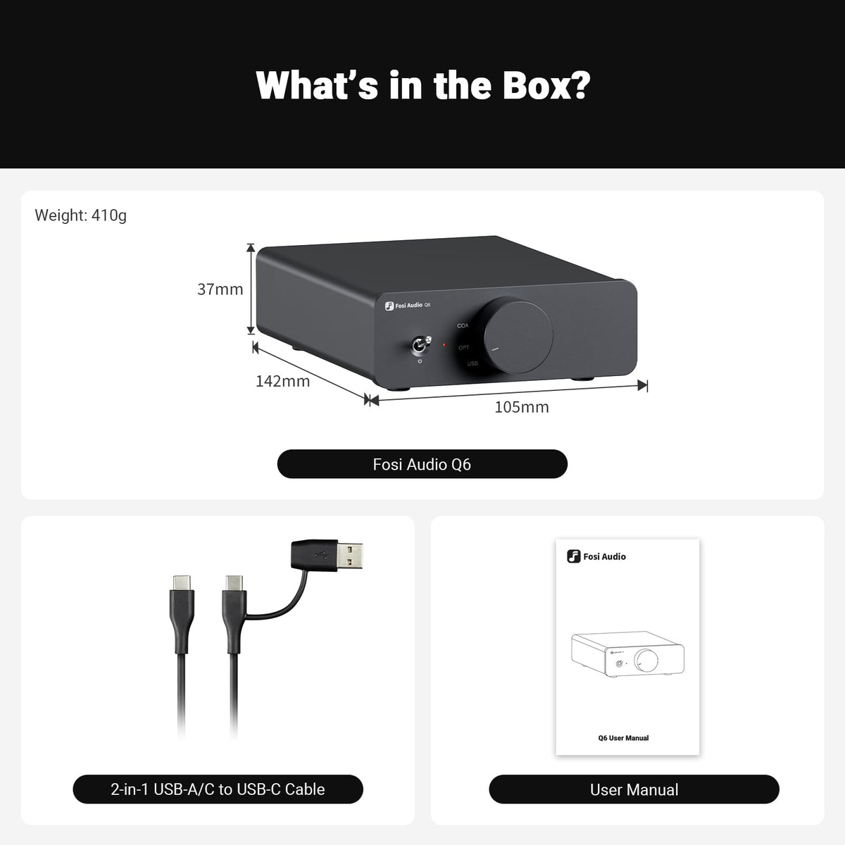 USB-C Digital to Analog Audio Converter, 32Bit/768kHz DAC M306