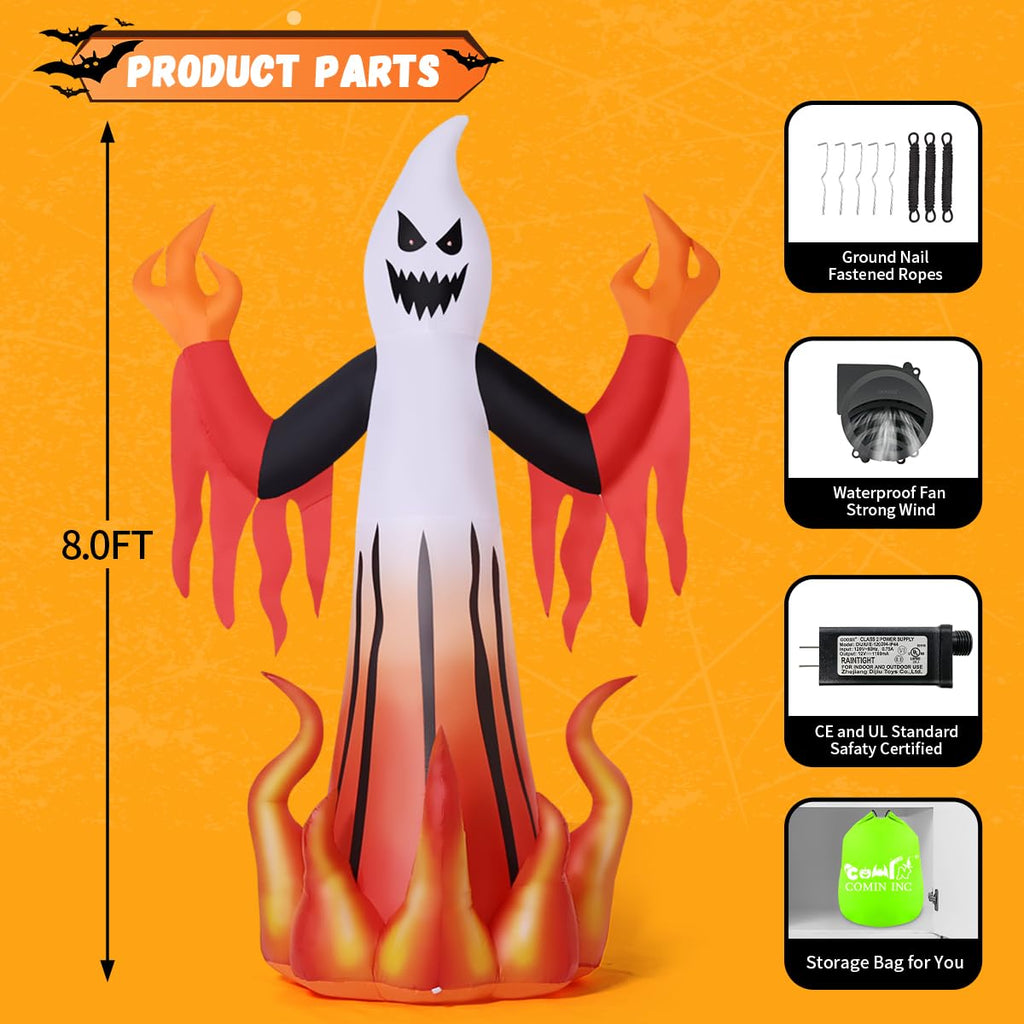 8FT Scary Ghost Inflatable K794