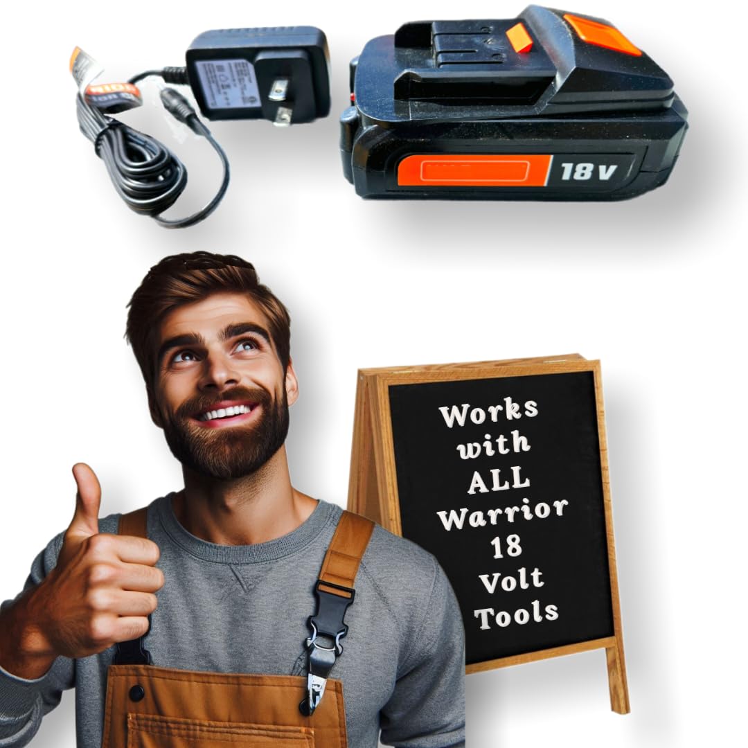 18V Replacement Battery and Charger Kit with 3/8" Cordless Drill Z37596