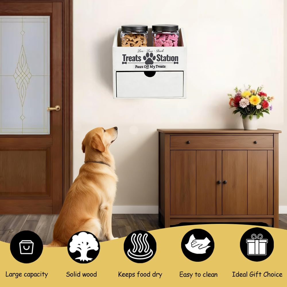 Pet Food Storage Container with Drawer Q76162