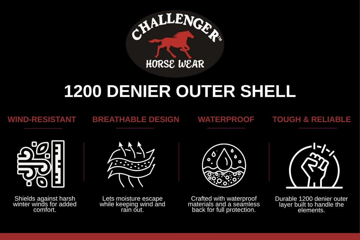 1200D Waterproof Horse Blanket D9197