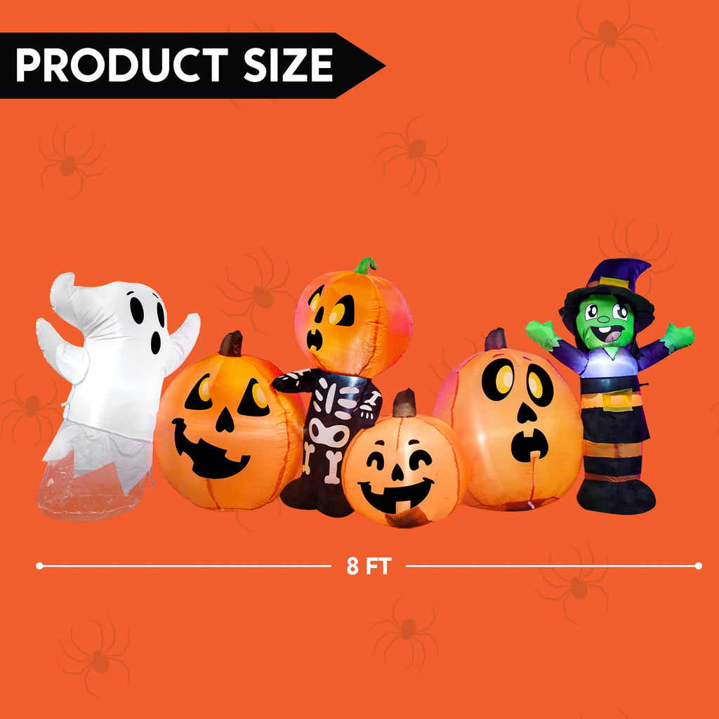 8 ft Inflatable Halloween Decoration with LEDs T250