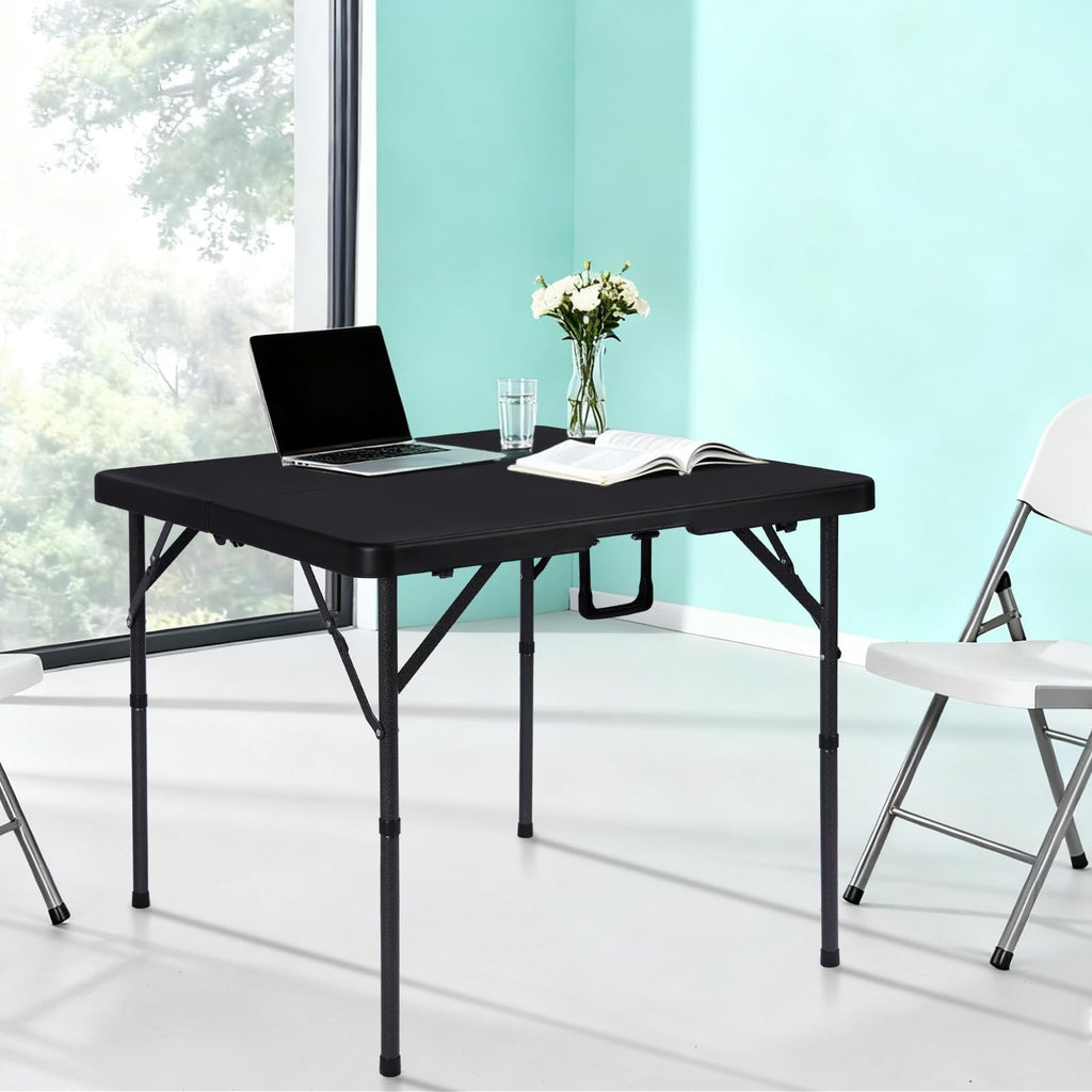 34" Black Folding Card Table A41523