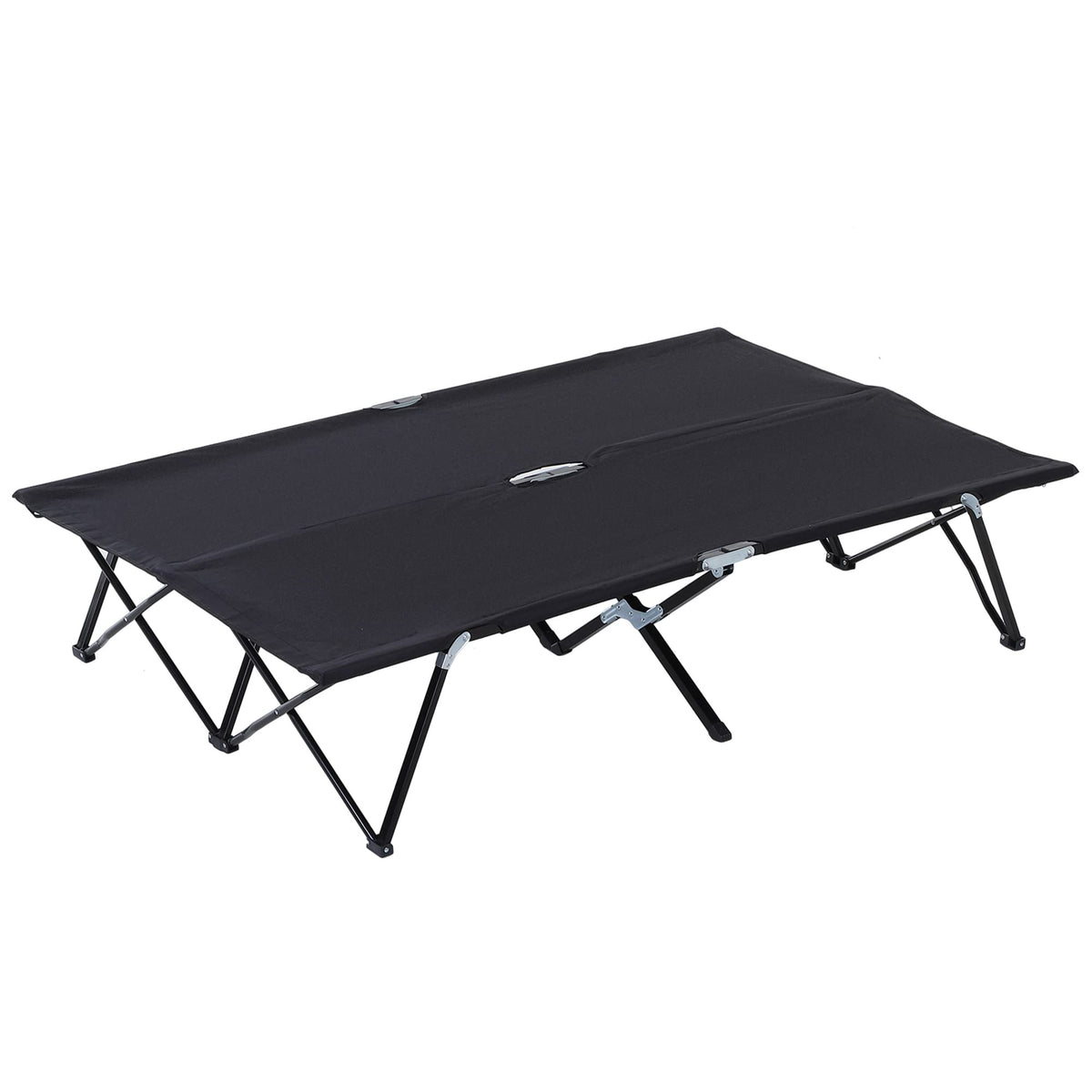 2 Person Folding Camping Cot with Carry Bag, 300 lbs Capacity V334355