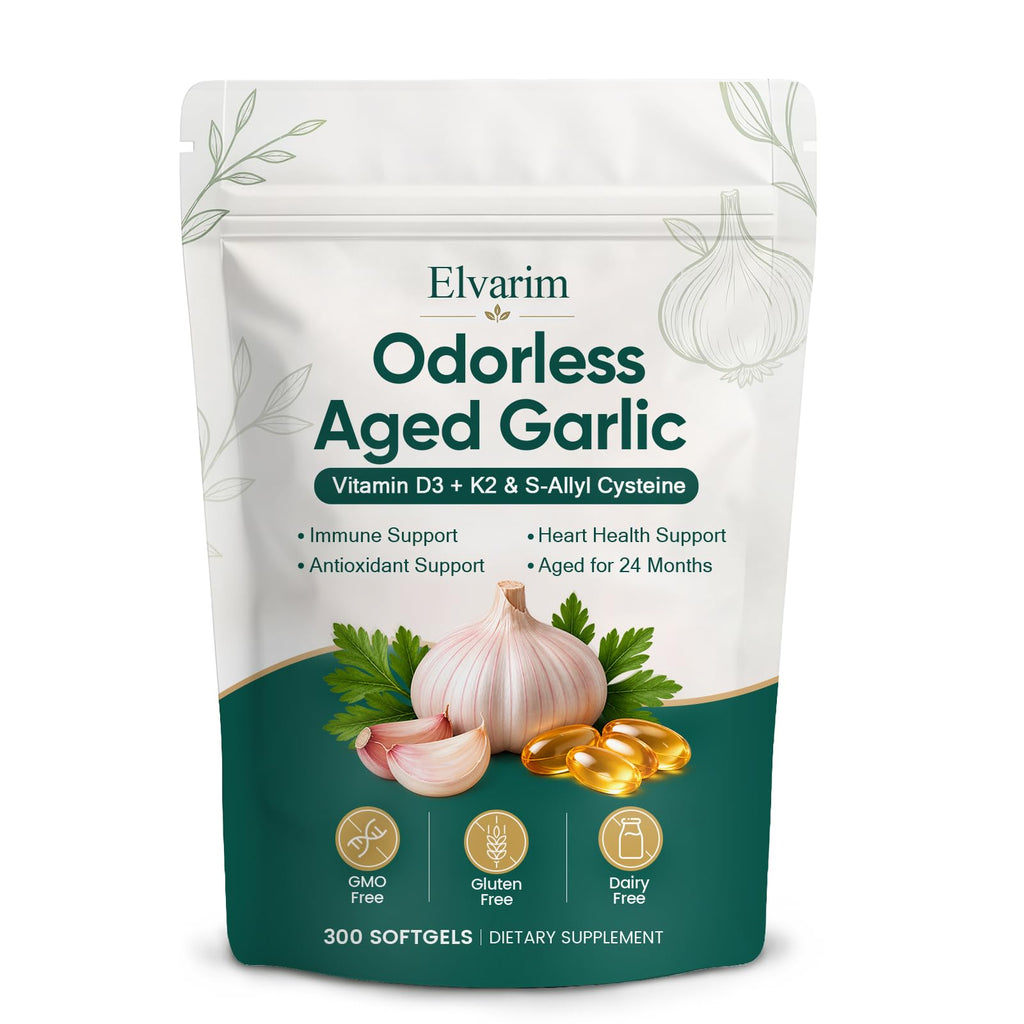 Odorless Garlic Capsules 7500mg 300 Softgels Z8640
