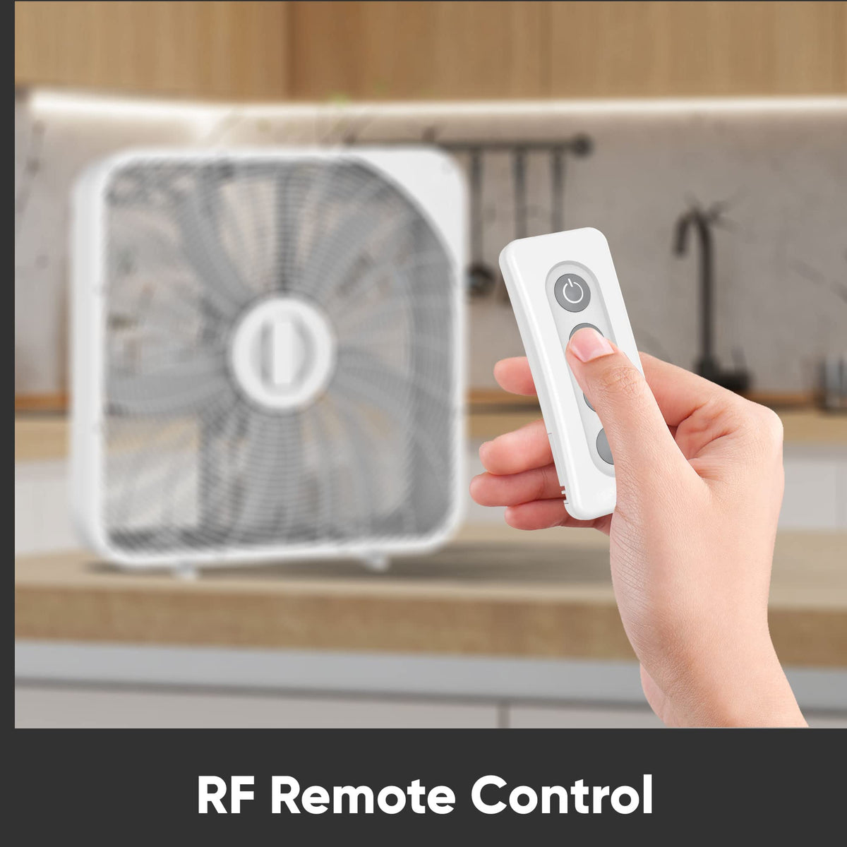 20 Inch 3 Speed Quiet Box Fan with Remote Control R3217