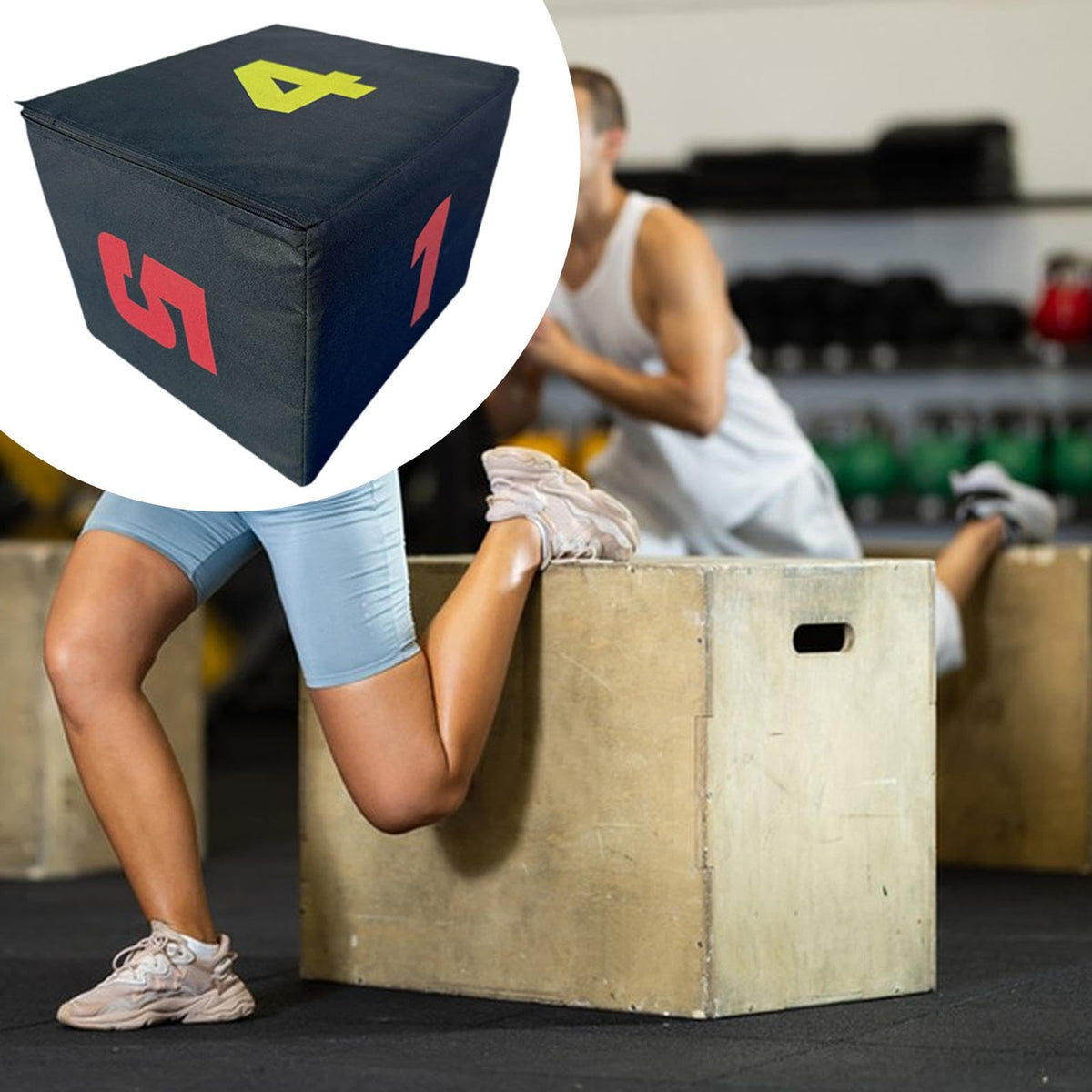 3-in-1 Non Slip Plyometric Jumping Box J96360