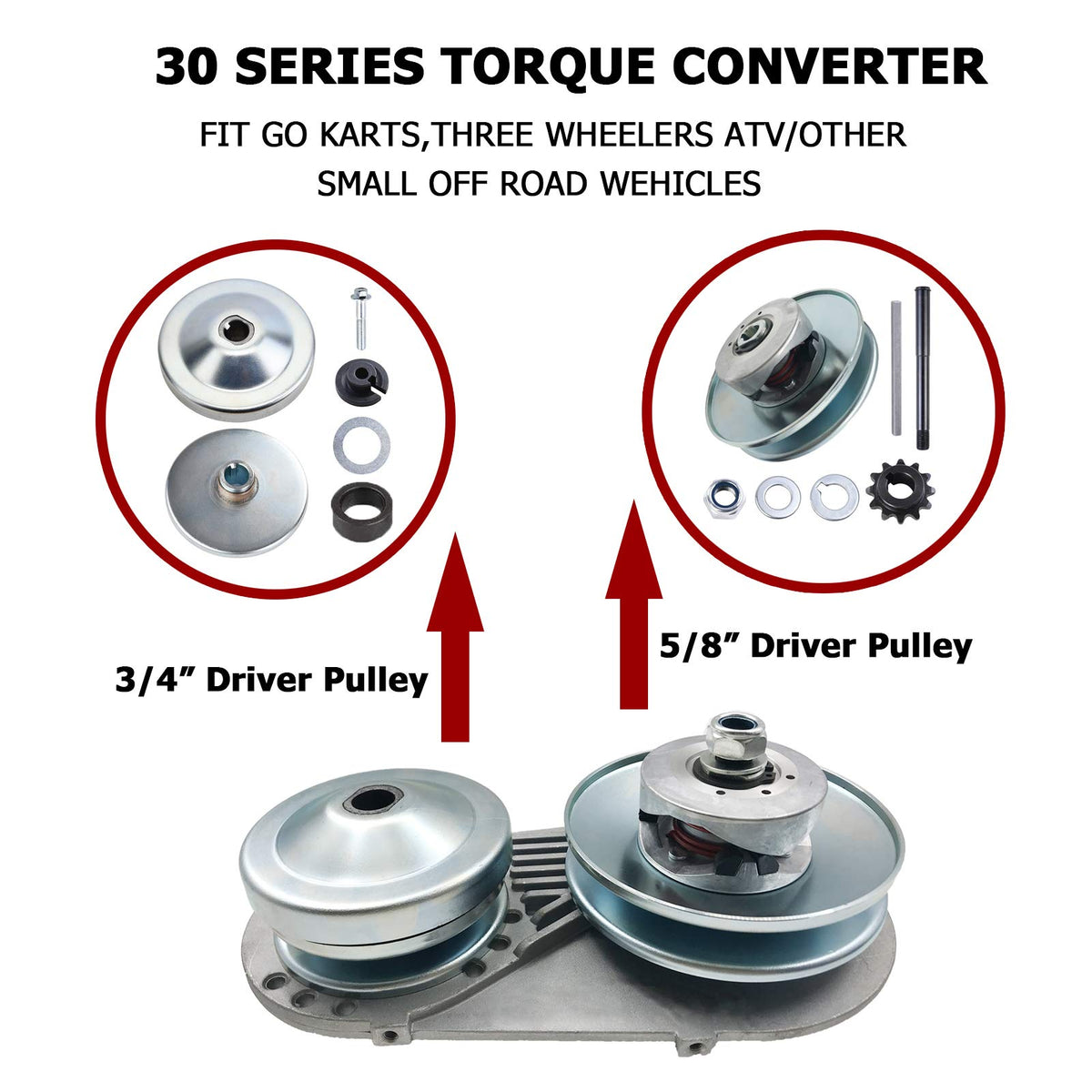 30 Series 3/4" Torque Converter Clutch 10T #40/41/420 Chain E2668