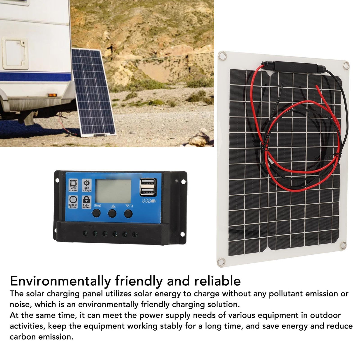 300W Solar Panel Kit with Controller A7591