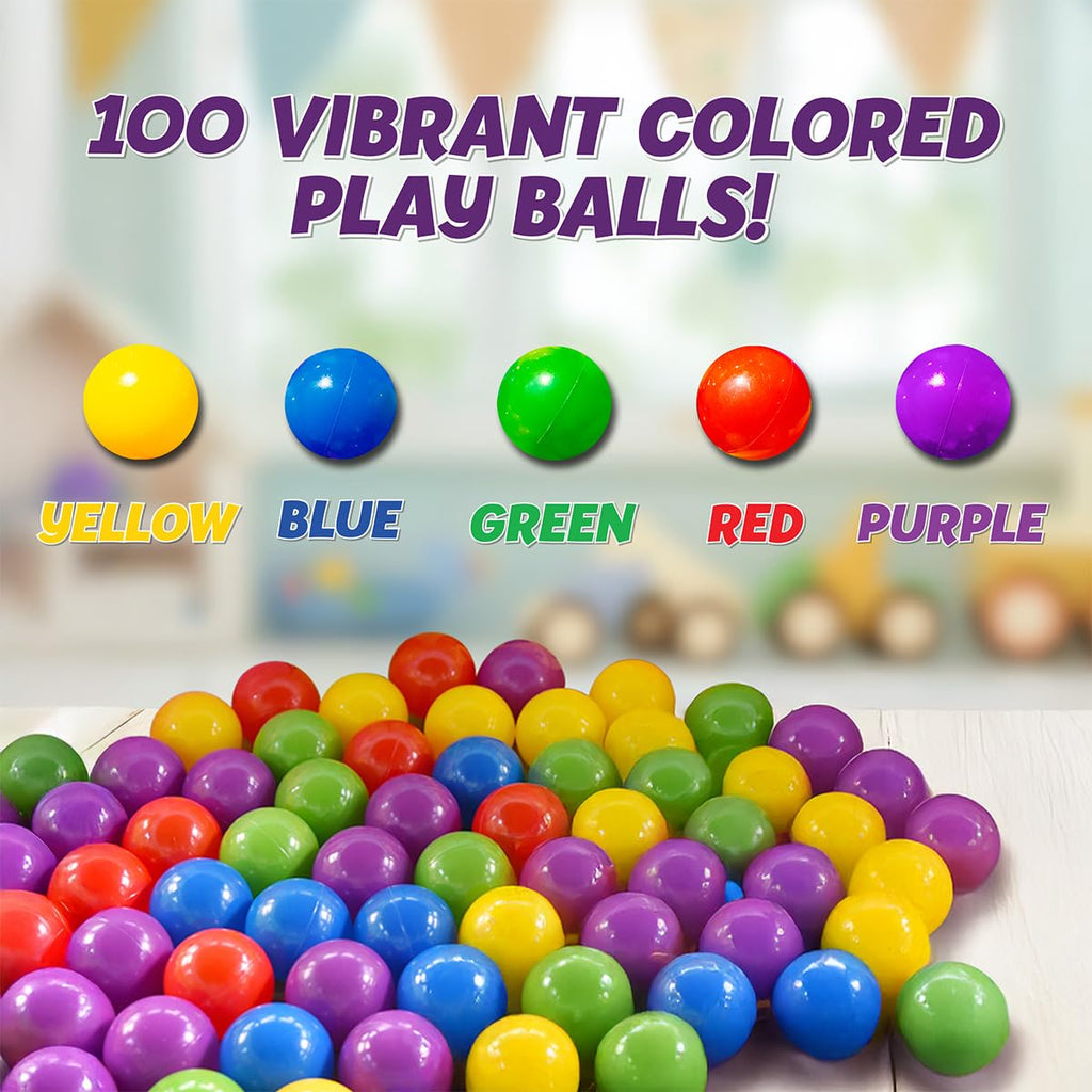 100 Count Multi Colored Play Balls F78041