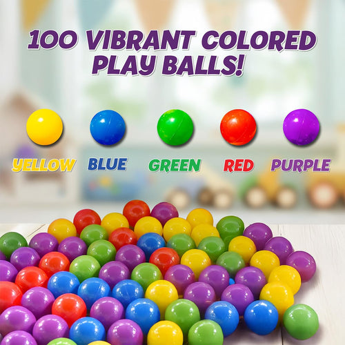 100 Count Multi Colored Play Balls F78041