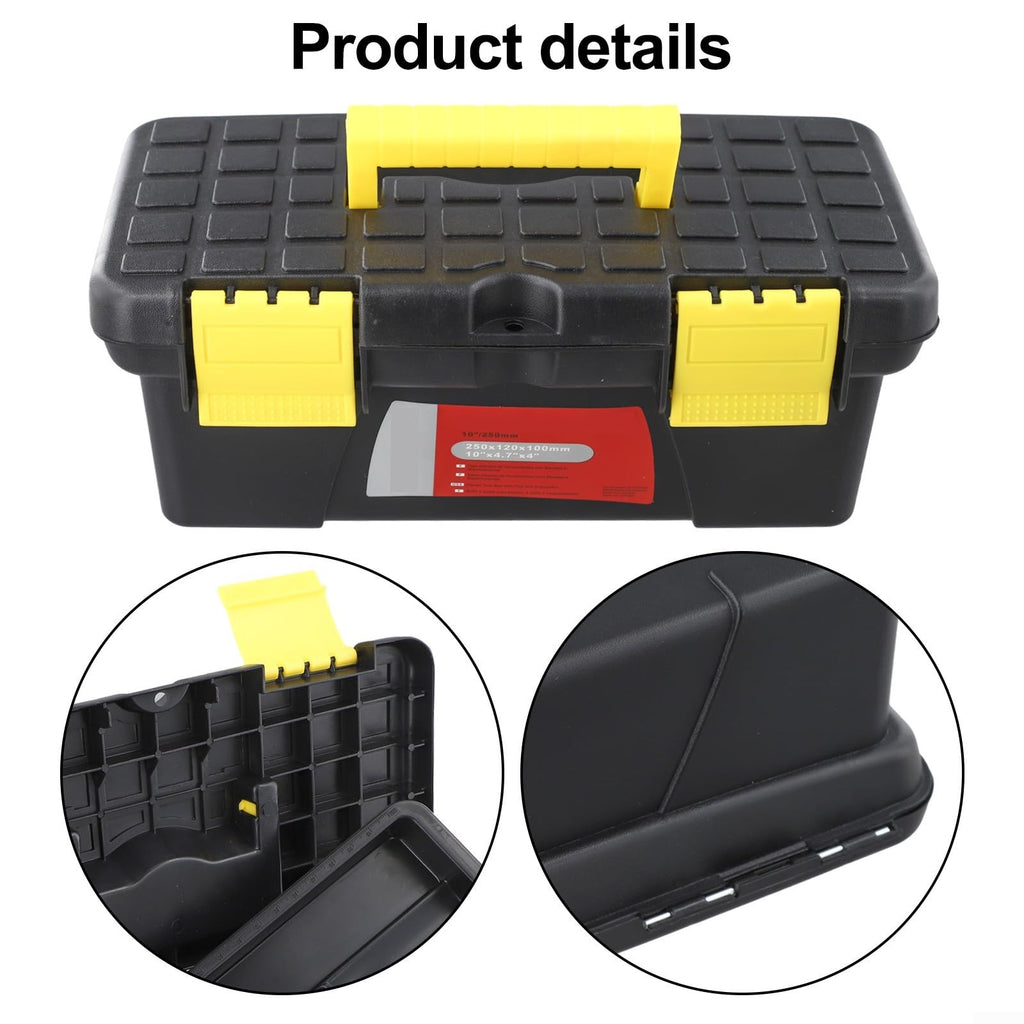 10 Inch Plastic Toolbox with 2-Layer Organization D620