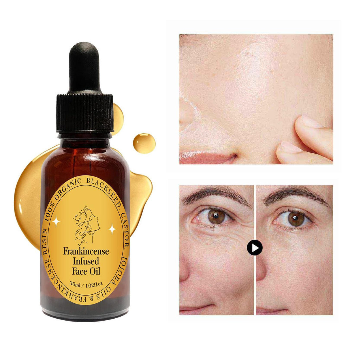 Frankincense Resin Oil Facial Serum 3PC P439