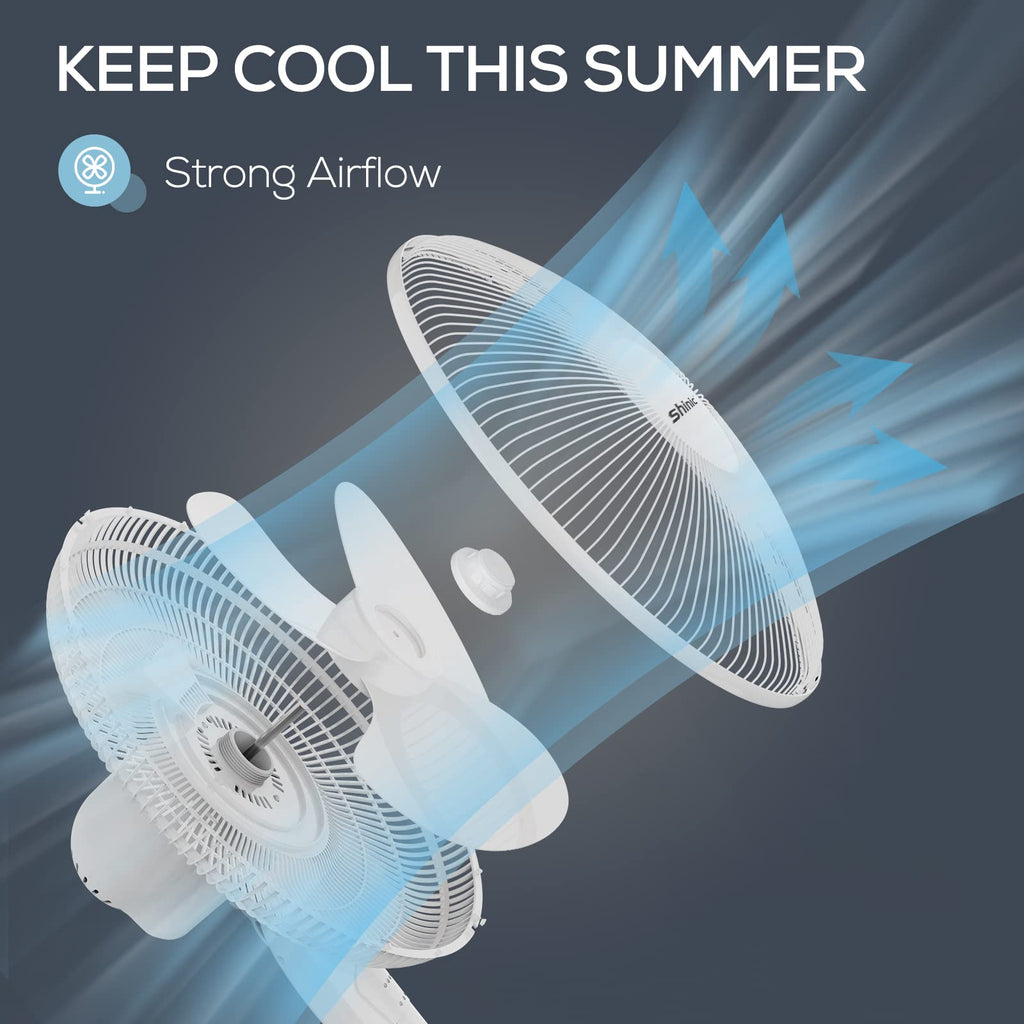 16'' Oscillating Pedestal Fan with Remote O700
