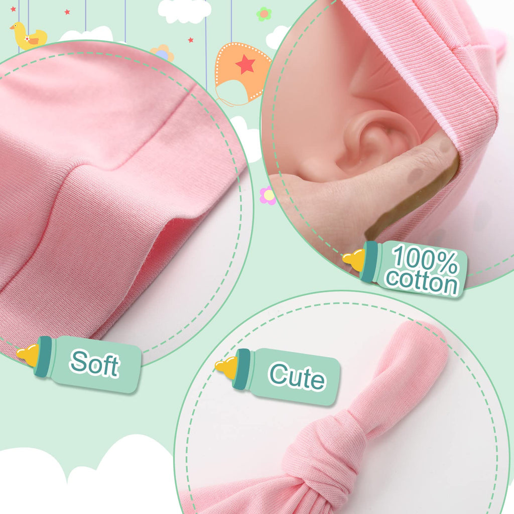 30 Pack Newborn Knot Beanie Hats X51558