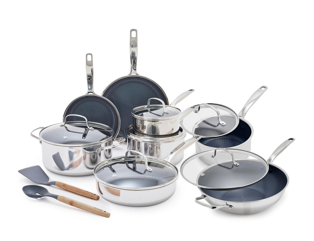 16 Piece Nonstick Stainless Steel Cookware Set K1035