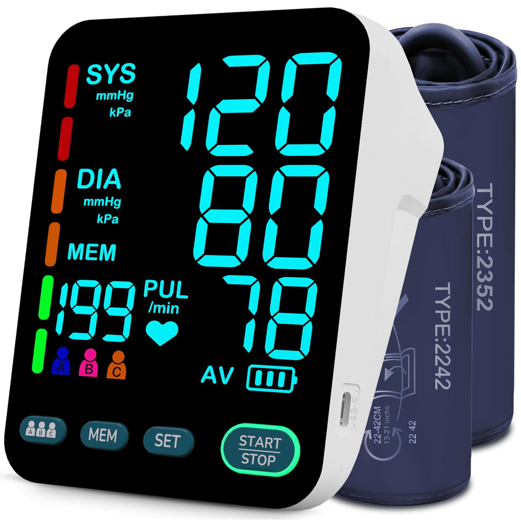 Upper Arm Blood Pressure Monitor with 2 Cuffs P961866