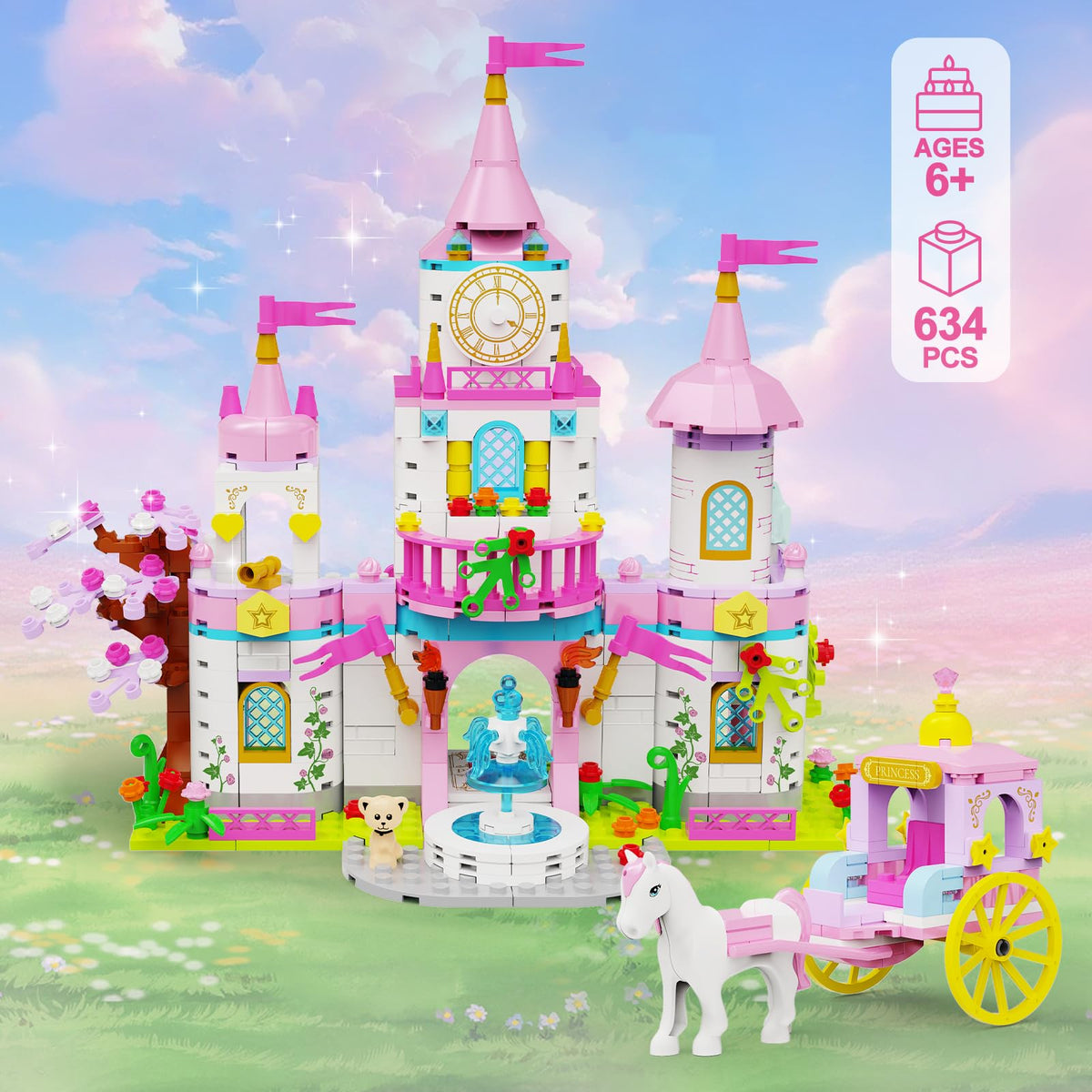 Princess Castle Building Blocks Set 634PCS F898