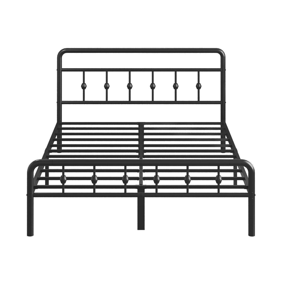 12 Inch Full Bed Frame with Headboard and Footboard D60580