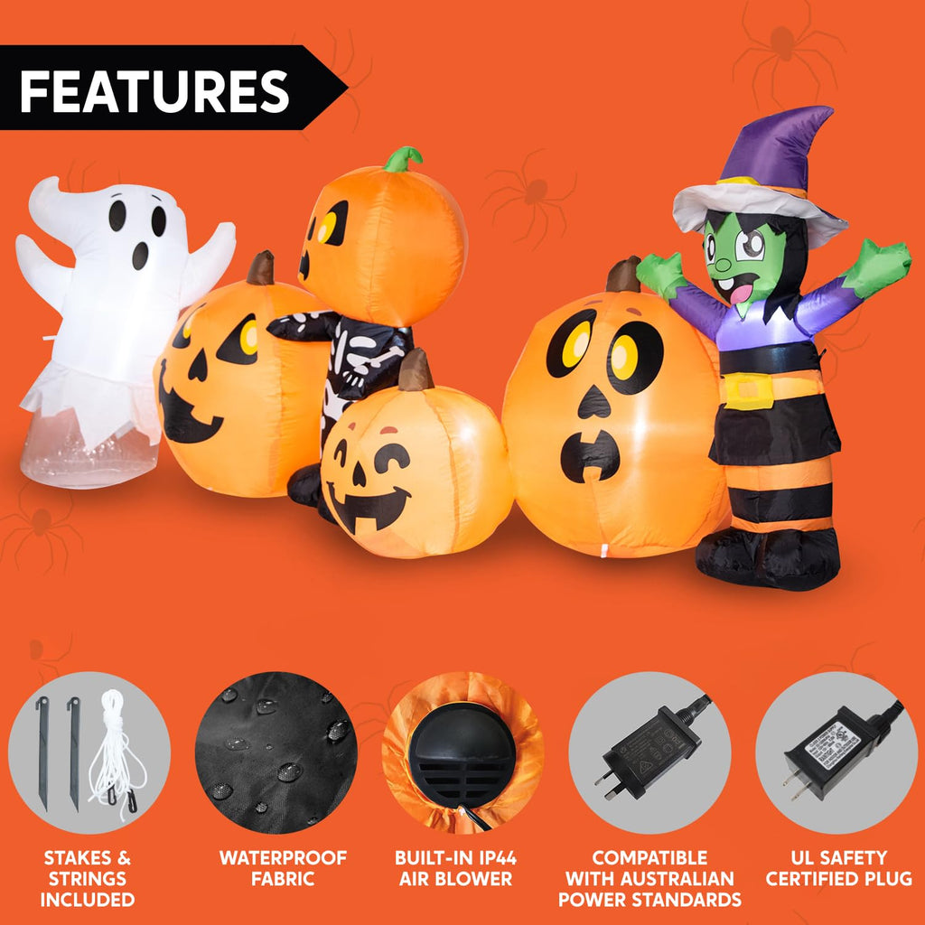 8 ft Inflatable Halloween Decoration with LEDs T250