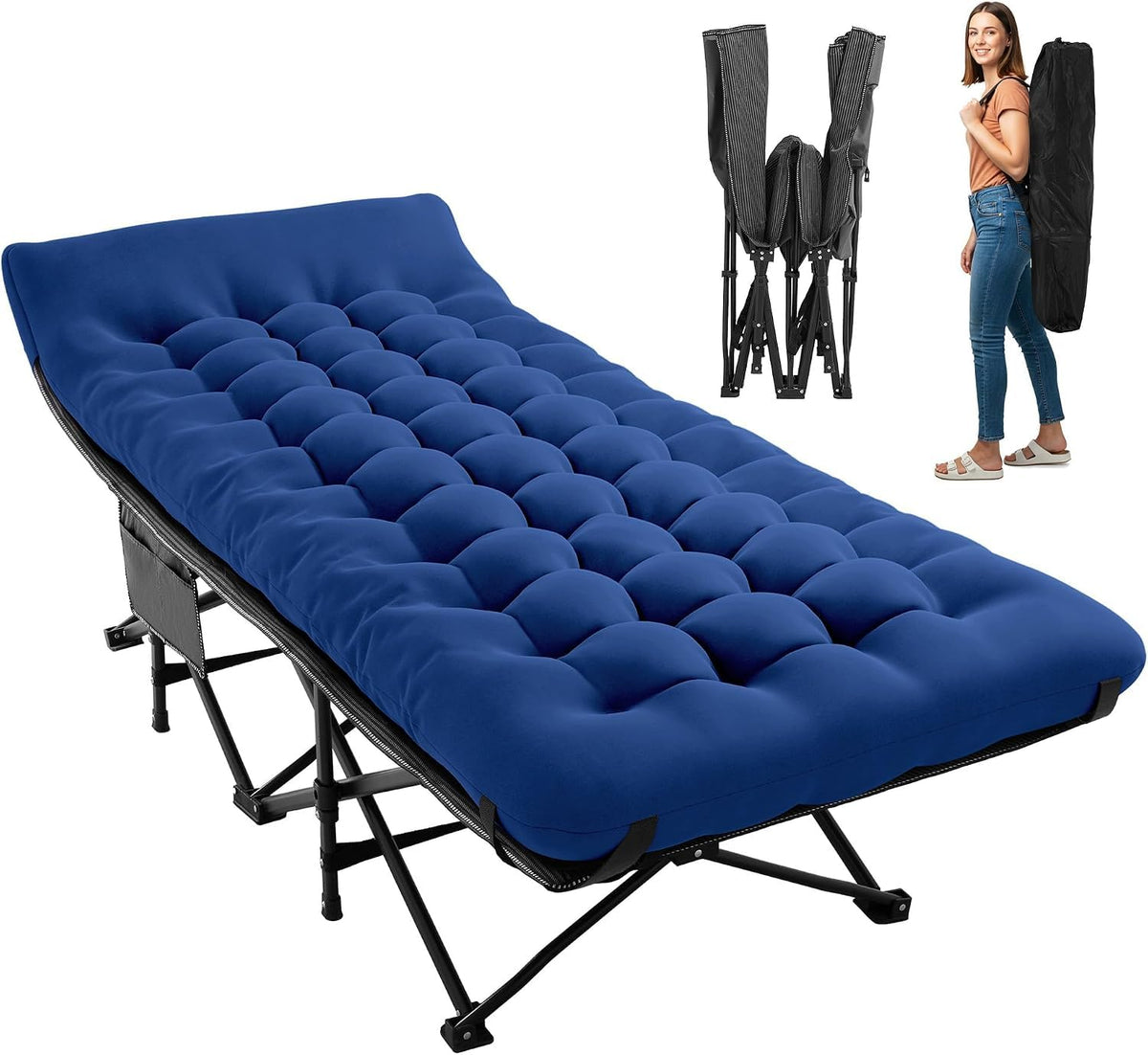 Folding Camping Cot with Mattress O770