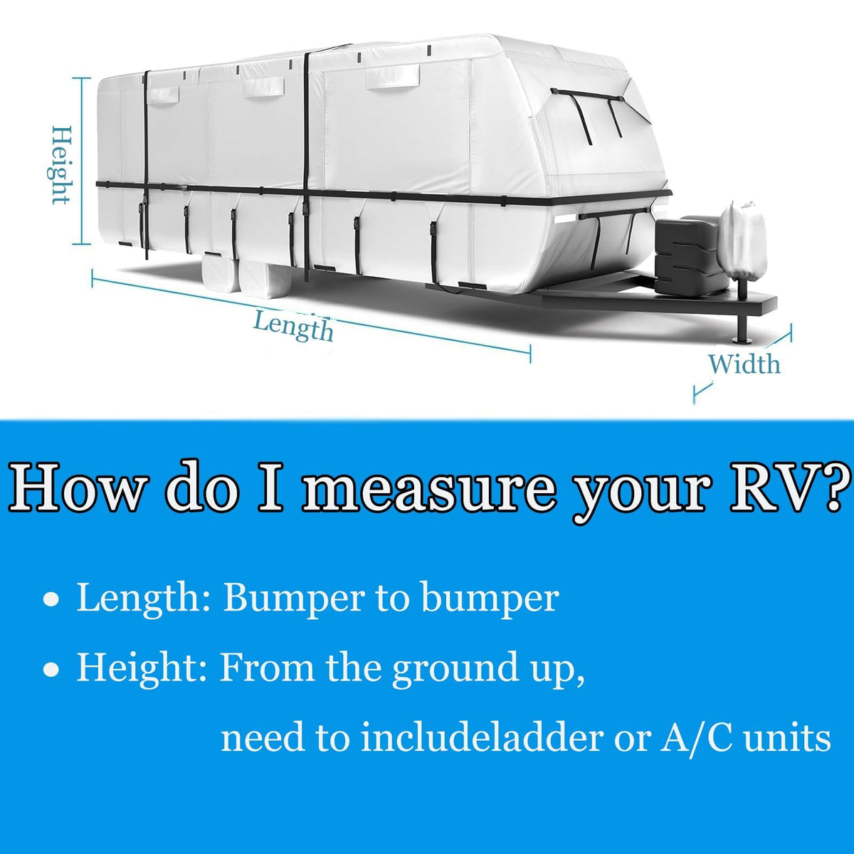 14-16ft Travel Trailer RV Cover I19415