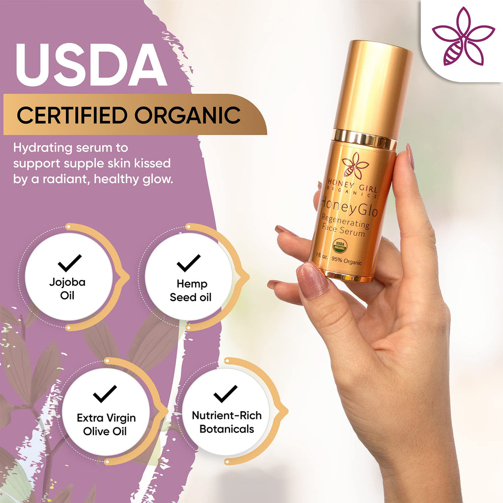 USDA Certified Organic Face Serum with Vitamin C and EVOO 1 oz E3197