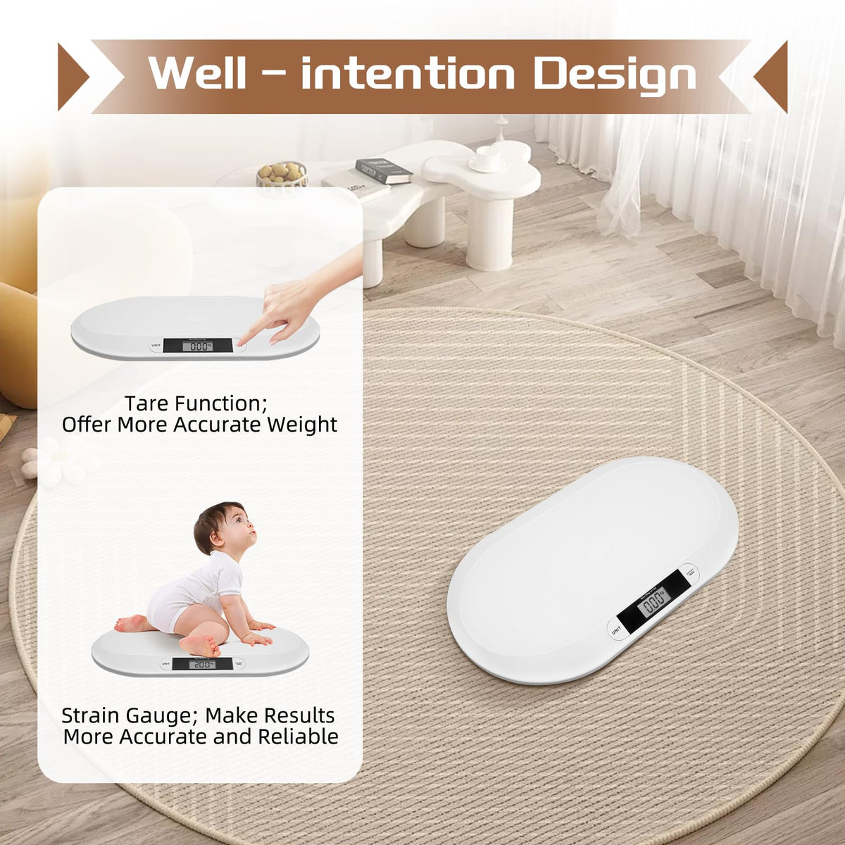 Digital Baby Scale 44Lbs LCD Display H31867