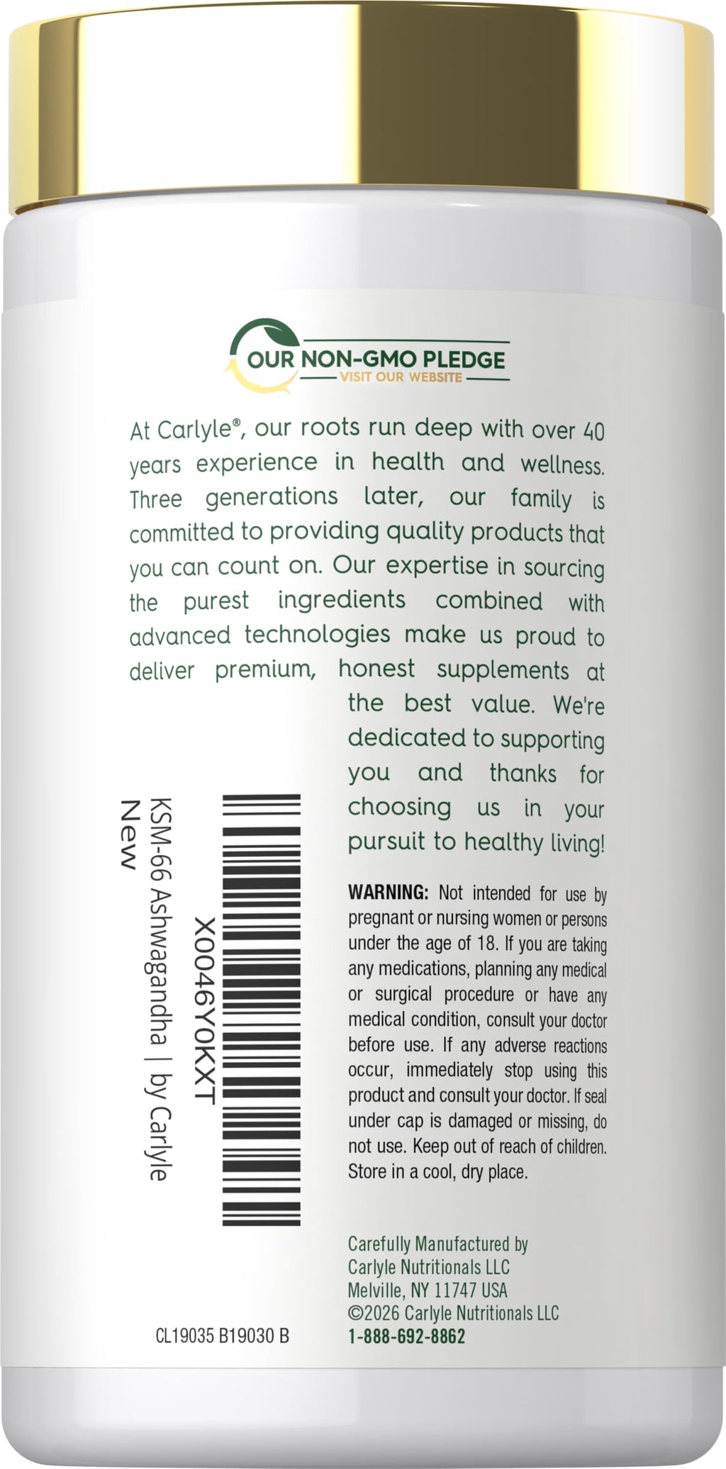 Ashwagandha Root Extract 600mg 120 Vegan Caplets Z905