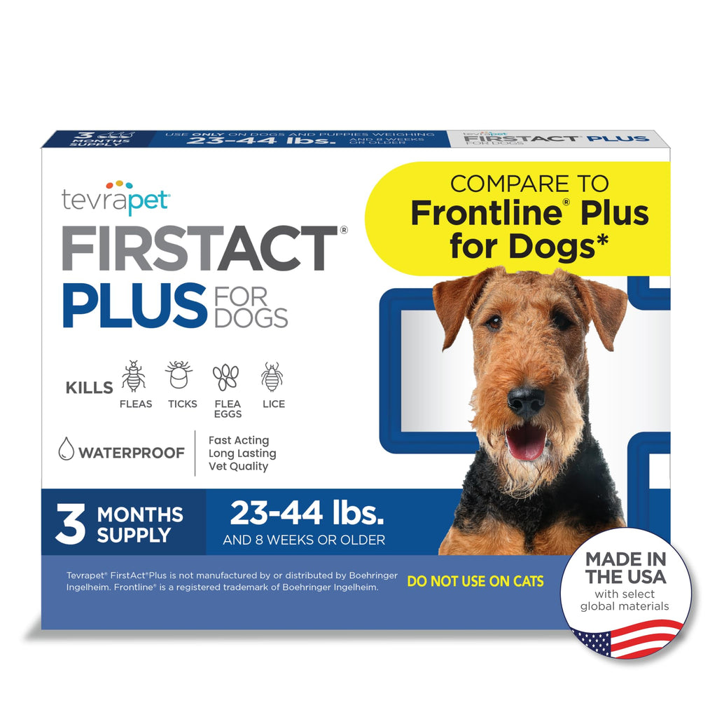 Flea and Tick Prevention for Dogs 23-44 lbs 3 Month Supply H446