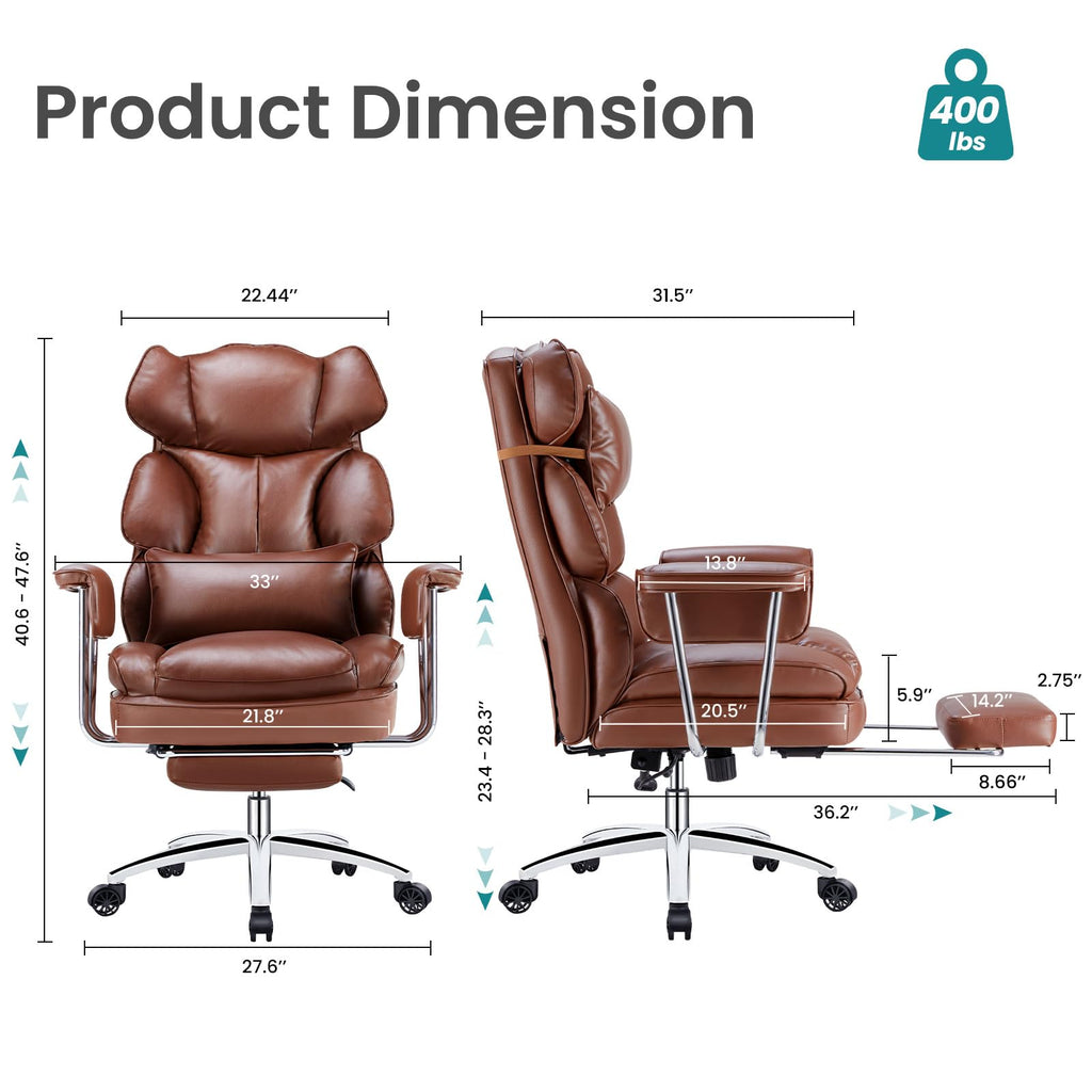 Big and Tall Executive Chair with Foot Rest M415