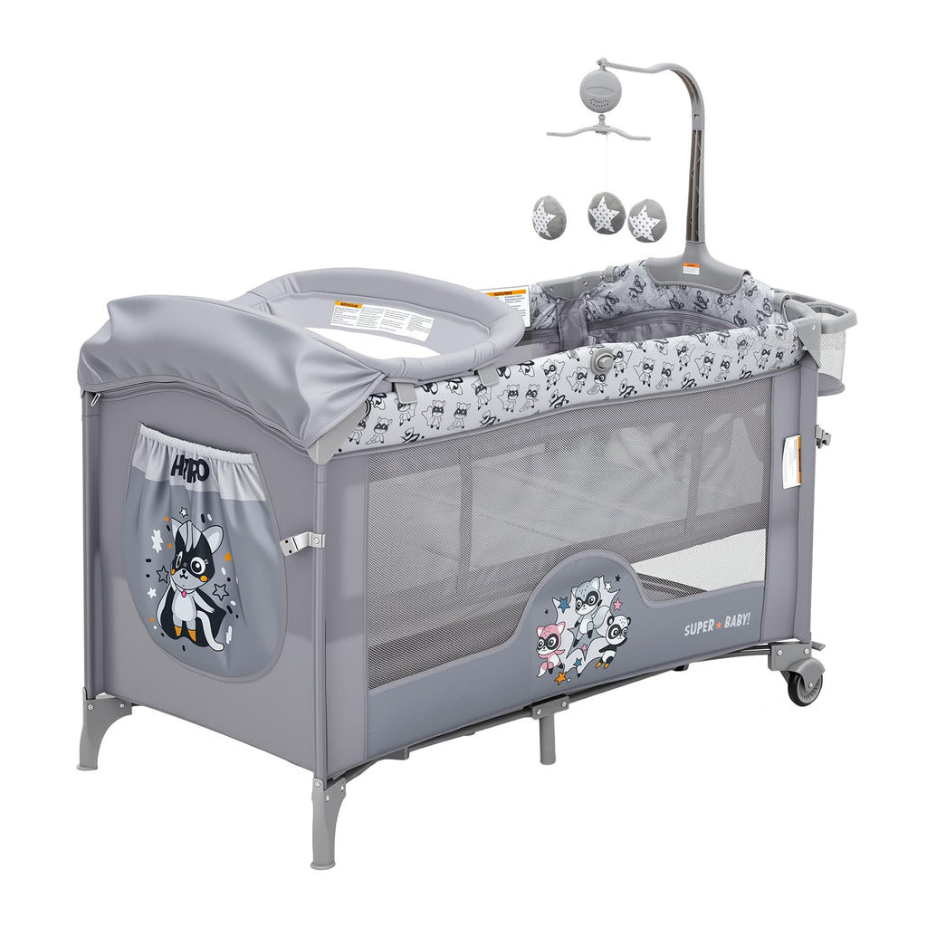 4 in 1 Baby Bassinet Bedside Sleeper Pack and Play with Changing Table N82752