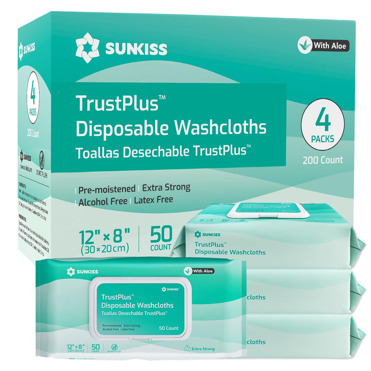 Adult Diapers Small/Medium 15 Count & Wet Wipes 200 Count U354147