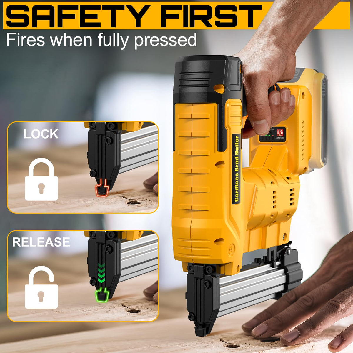 18 Gauge Cordless Brad Nailer & Staple Gun J8712