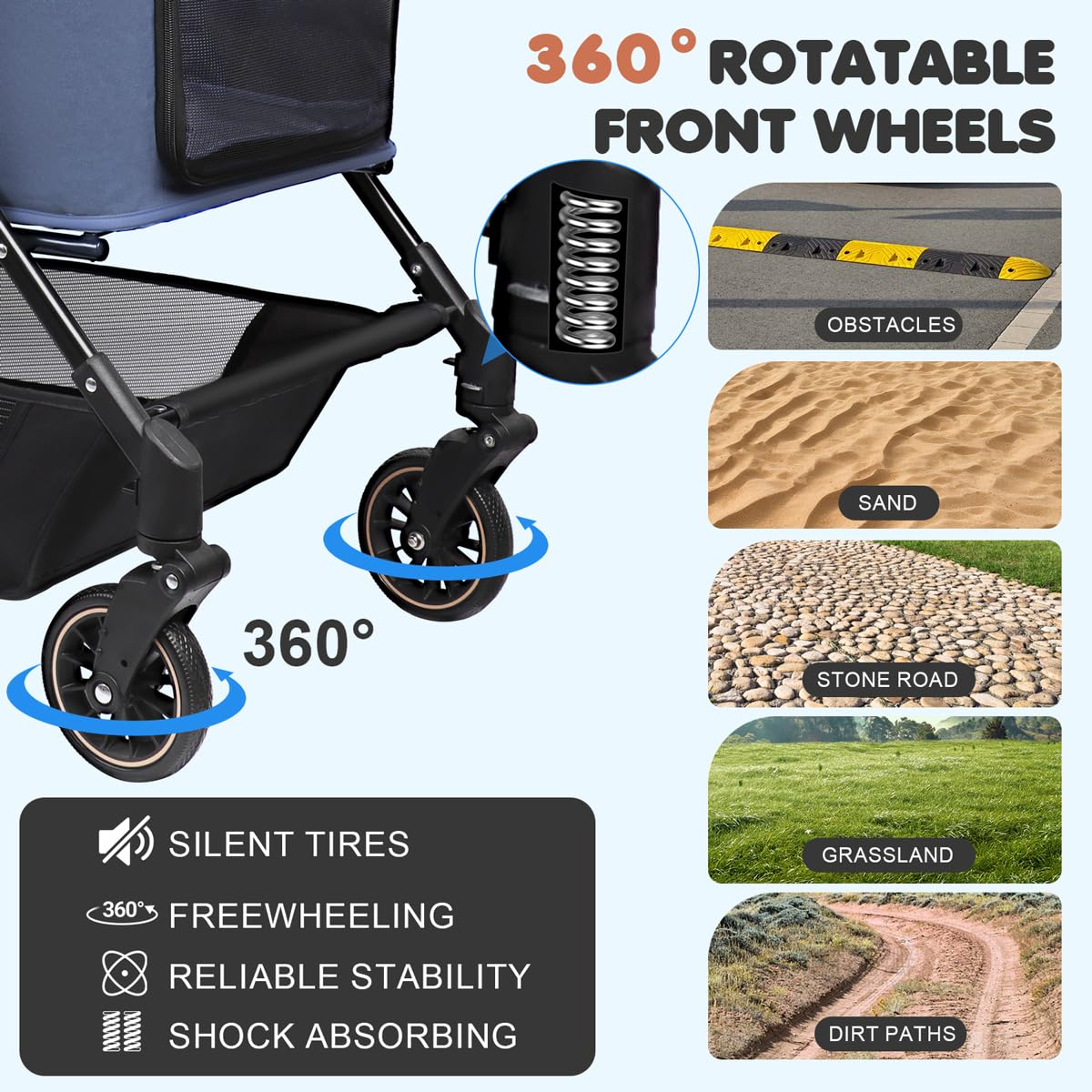 Large & Medium Dogs Stroller H678888
