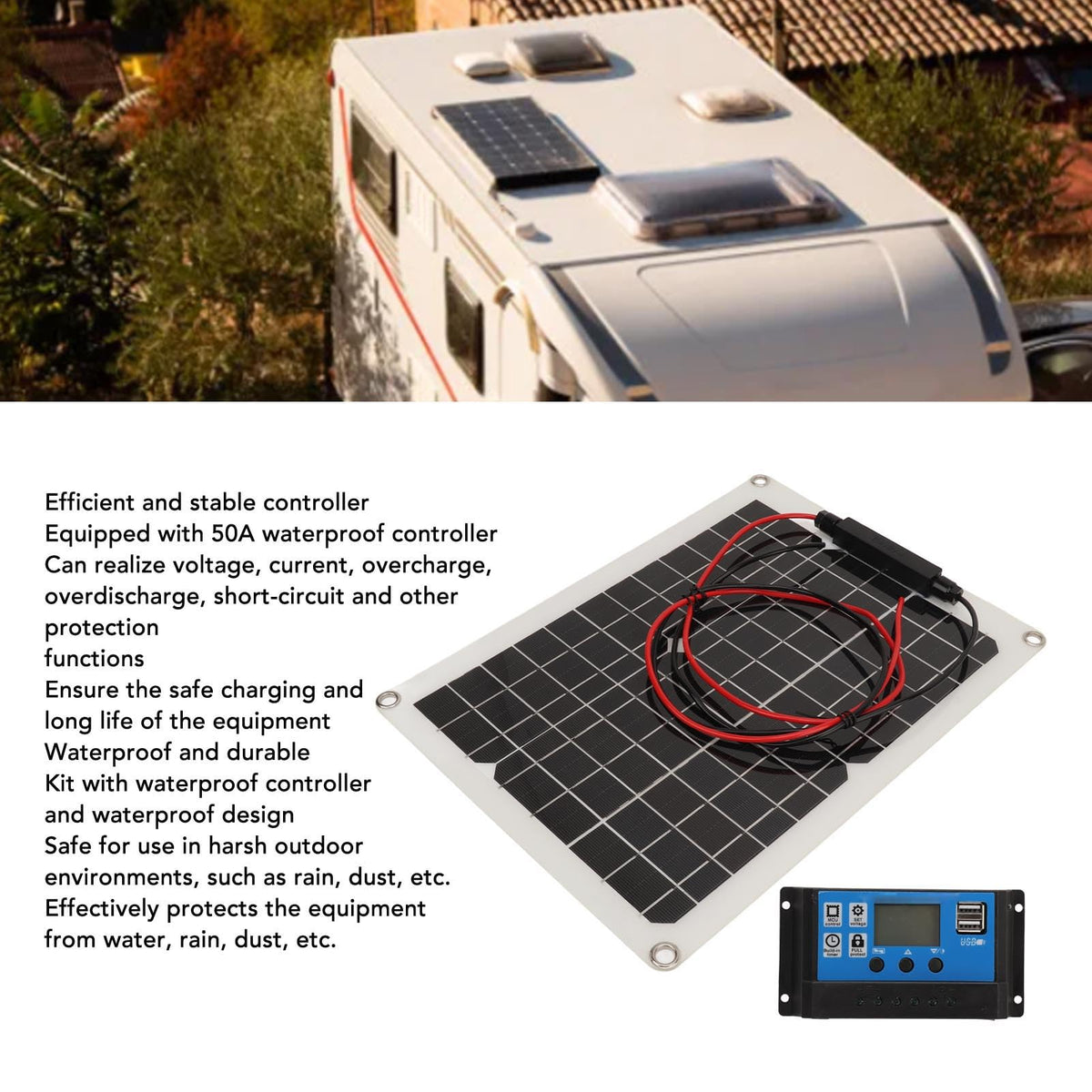 300W Solar Panel Kit with Controller A7591