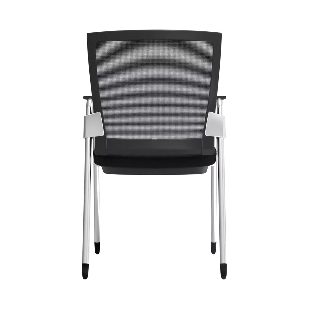 Grey Mesh Stackable Visitor Chair Set of 2 U61574